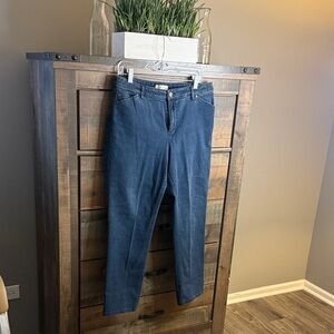 J. Jill Straight Leg Jeans in Dark Blue Wash
